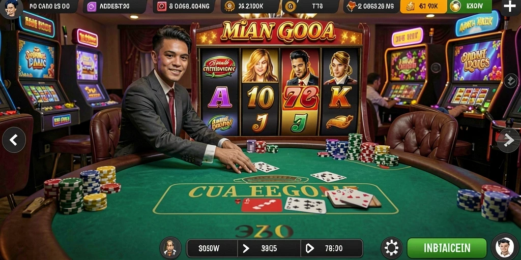 Tampilan karakter utama yang menawan.