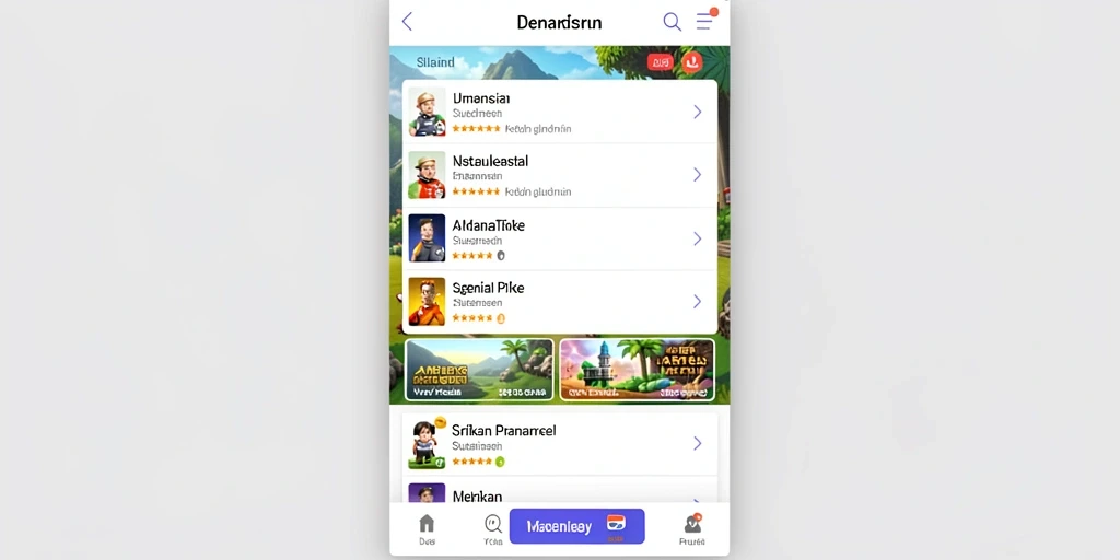 Tampilan antarmuka game yang menarik dan user-friendly.