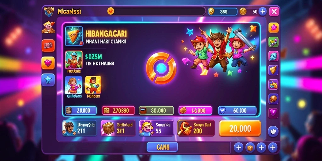 Tampilan awal permainan yang menarik.