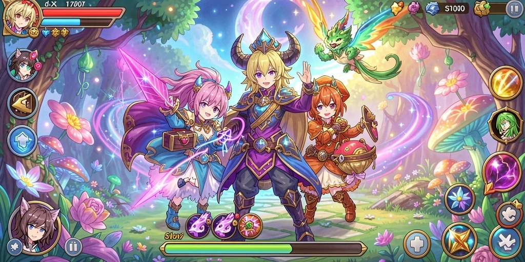 Tampilan awal game dengan pilihan mode permainan.