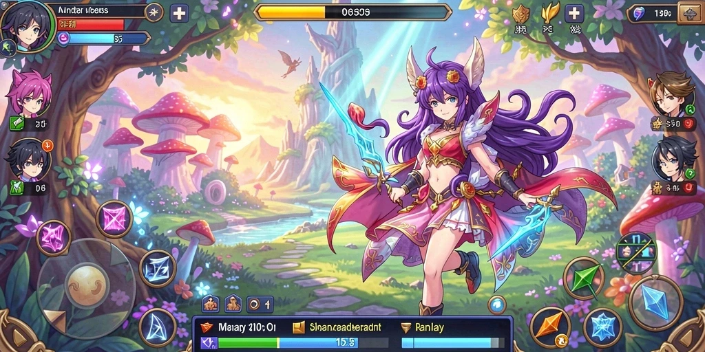 Tampilan awal game dengan desain yang menarik.