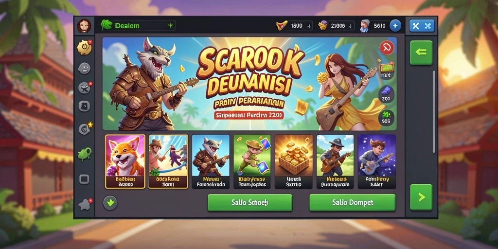 Tampilan antarmuka SLOT777 yang menarik.