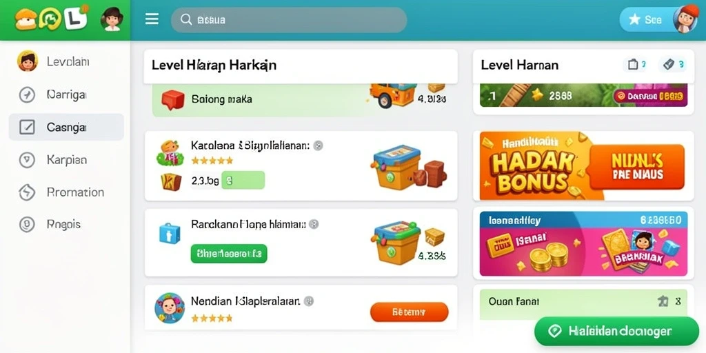 Tampilan antarmuka yang sederhana dan menarik.
